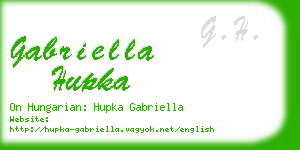 gabriella hupka business card